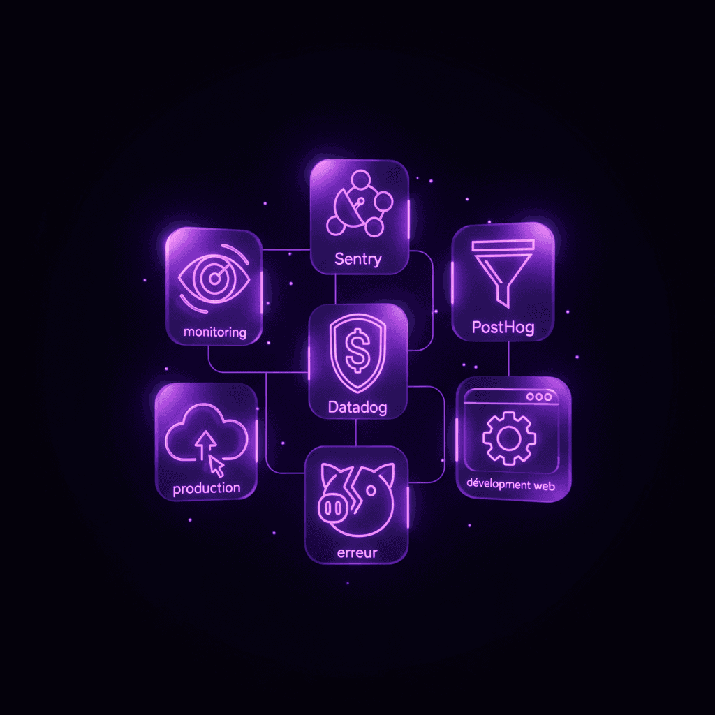 Monitoring d'application web : Sentry, Datadog, PostHog — comment ne jamais être pris par surprise article image