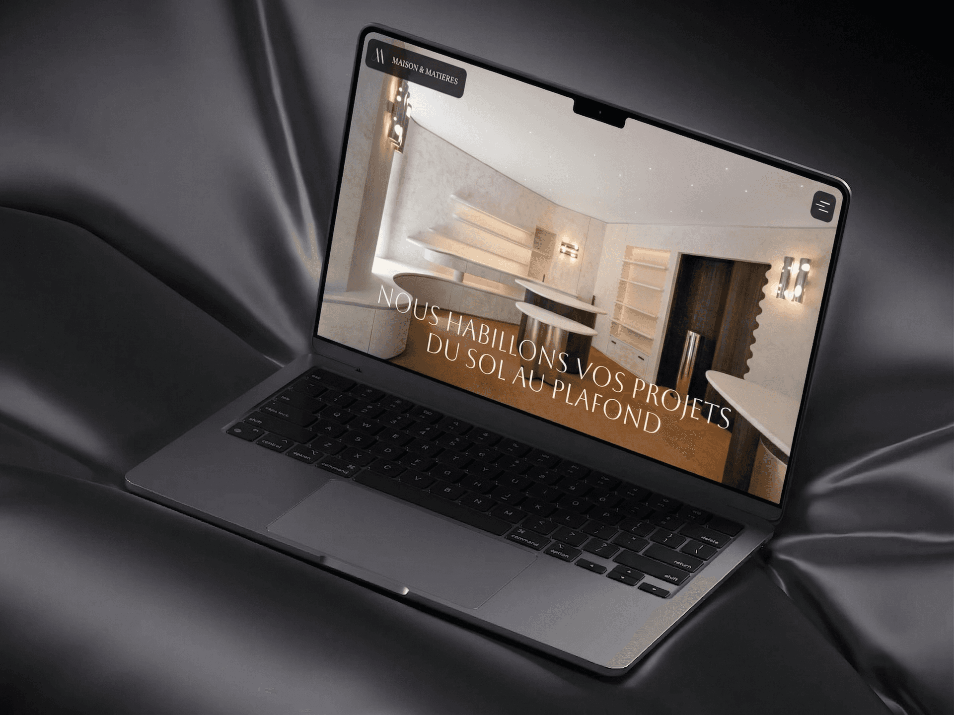 Maison & Matières - Mockup Site Web