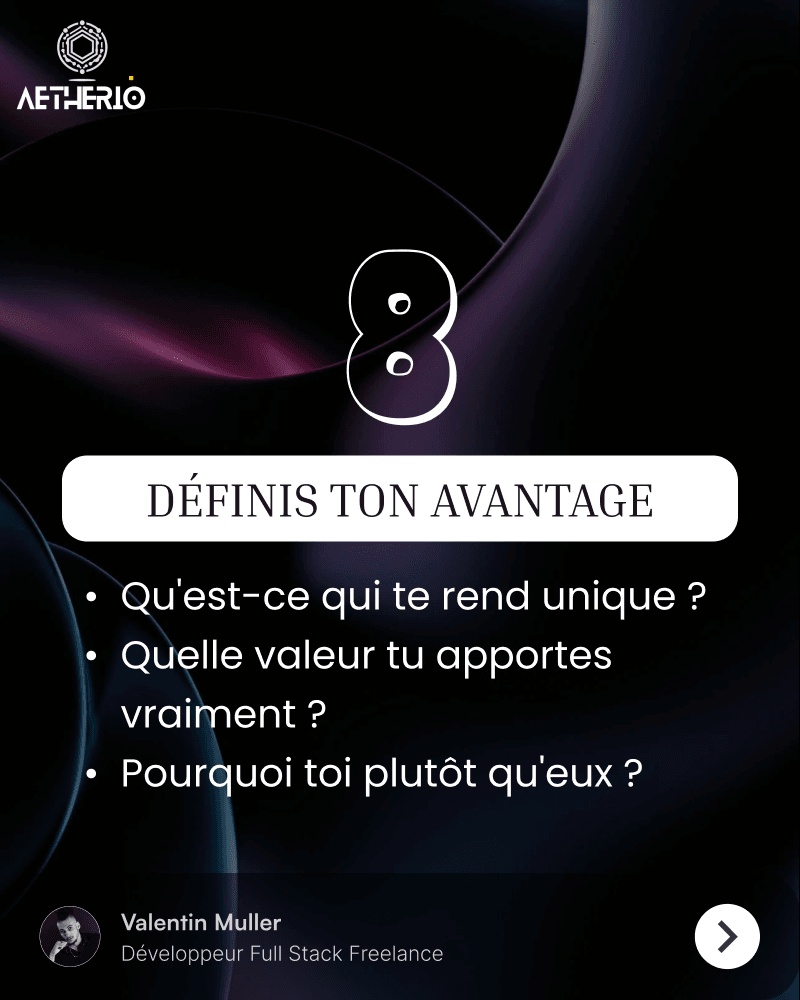 Définis ton avantage
