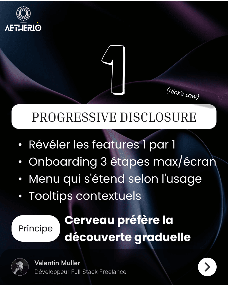 Progressive Disclosure - Neuromarketing SaaS