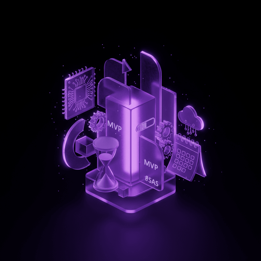 Développeur freelance évaluant le délai de développement d'une application sur un tableau blanc