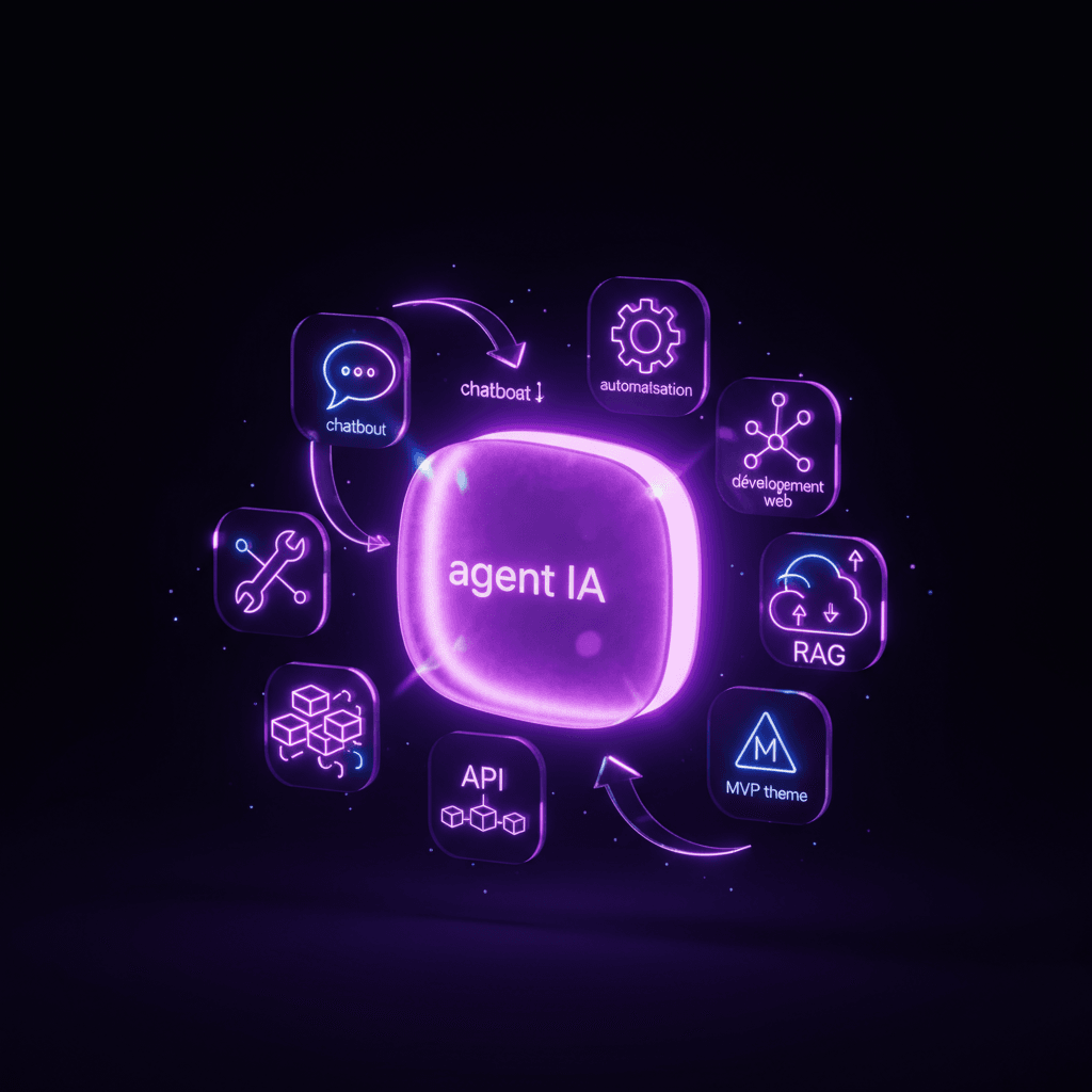 AI agent interface interacting with external systems