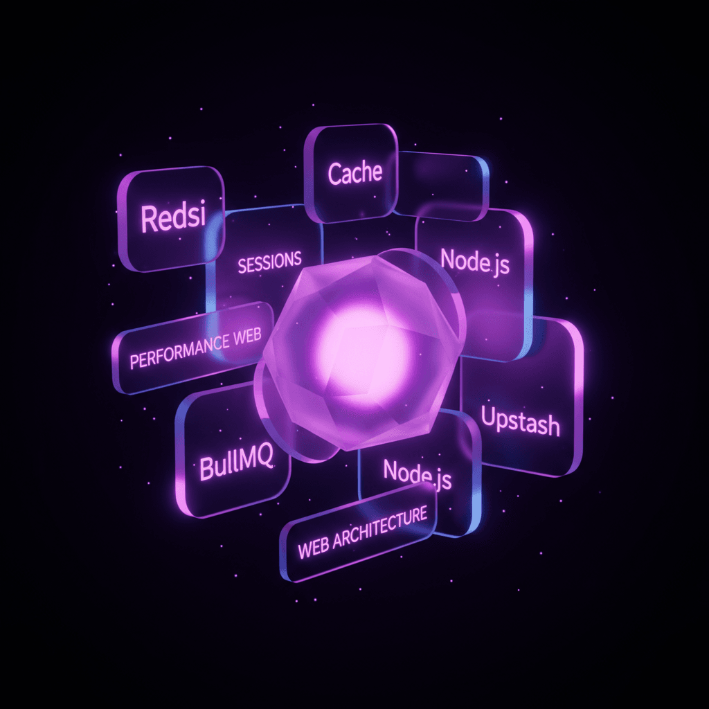 Développeur utilisant Redis pour optimiser une application web avec cache, sessions et files d'attente