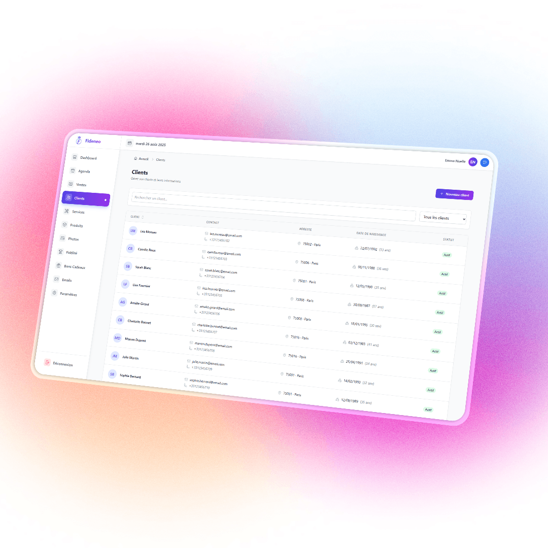 Fideneo - Clients